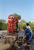 Khajuraho - Bhairava idol on the path leading Matangesvara temple 